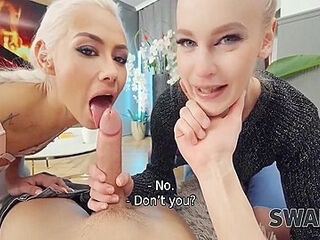 Feet Massage Ended Up As A Hot Threesome While Her Boyfriend Was Taking A Shower 19 Min
