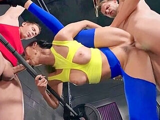 Eliza Ibarra Double Dick Training Her Pussy 2579