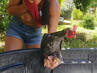 Washing a Chicken (or a spunk-pump?)