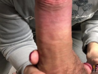 Fellatio in a public wc |. Wifey couldn't stand against. Point of view close up.