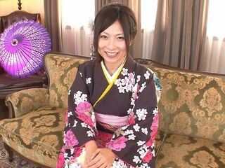 Mature japanese wife clad as a geisha and cheats on her spouse with a neighbor