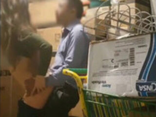 Busty fucks employee of Bodega Aurrera