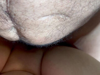 Wife gets wet watching her man stroke his hard dick, what happens next ?