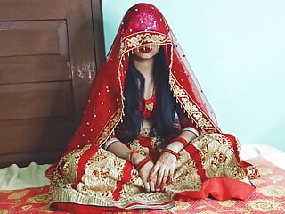 Enjoy Marriage Wali Suhagraat super-cute Indian Village woman Homemade Real macro shot fuck-fest