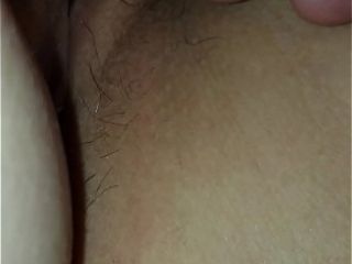Wifes sleeping puss being toyed with