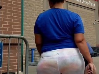 Massive strong arse in stretch pants