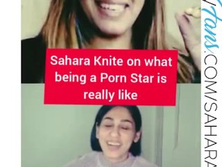 'Sahara knite chats porno on her youtube channel'