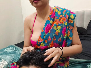 Stepmom Confused the Word "massage" with the Word "sex". Stepson Was Pleasantly Surprised in Hindi Audio