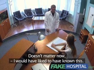 FakeHospital red-hot lovemaking with doctor and nurse in patient waiting guest room