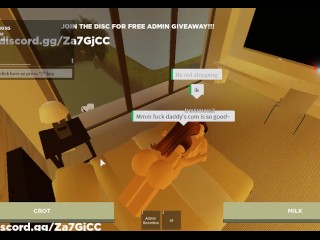 Roblox female gets rough poked by a normie. )