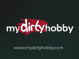 MyDirtyHobby - German towheaded cougar dual invasion with glassed fake penises