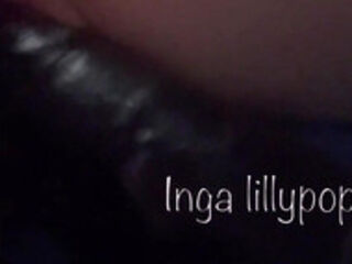 Tight Teen Fucks Herself with a Huge Black Dildo