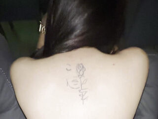 Wife rides her husbands cock on the living room couch