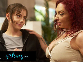GIRLSWAY - Stacked MILF Kiki D'Aire Seduces Tomboyish Stepdaughter Selena Love In Lustful Makeover