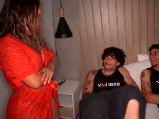 Step-siblings masturbate together and their stepmother discovers them, now what will happen?