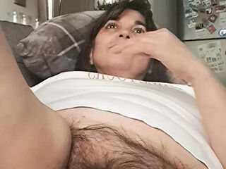 The neighbor looks at me as I rest and touches my pussy