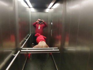 Very Risky Sex in a Elevator with Hot Neighbor Dada Deville