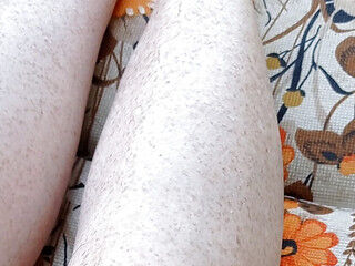 Ice cube game in the garden