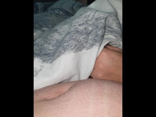 Hubby resting, and step mummy give him a hand job