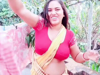 Tamil alone with her full fun with neighbors