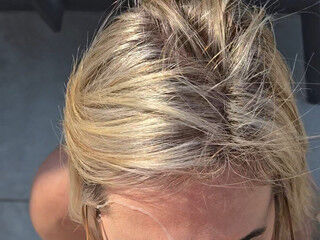 I just got the biggest facial ever outside in public