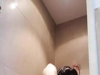 Milf Julie squirts through anal massage