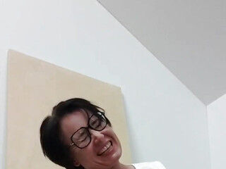 Milf Julie has orgy with herself