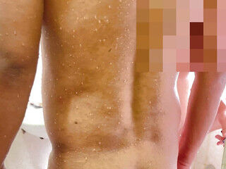 Babe and me taking shower.