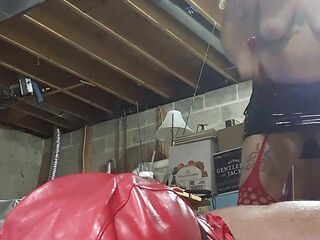 Goddess Sonia pisses and blows smoke on blindfolded Sub